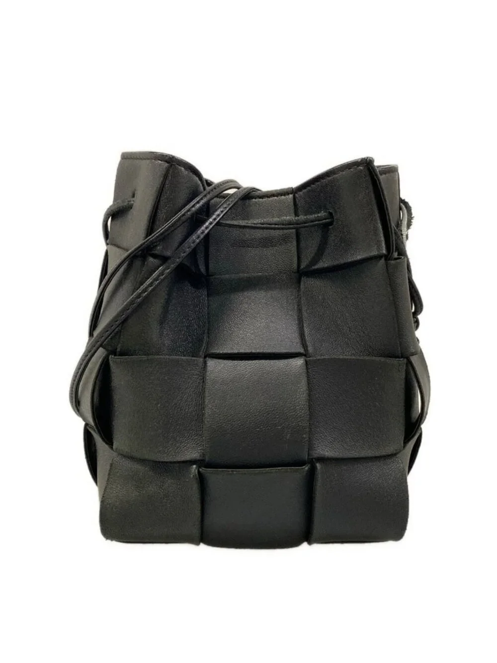 Bottega Veneta Shoulder Bag Cassette Black Leather